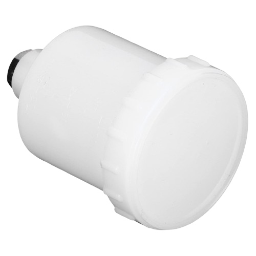 Paint Spray Gun Pvc Cup/Pot Male Thread Outer (550 ML) Gravity Feed for Spray Gun